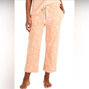 NWT Charter Club Cotton Cropped Knit Pajama Pants